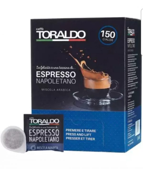 CAFFE' TORALDO MISCELA ARABICA BOX DA 150 CIALDE